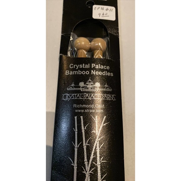 Crystal Palace Bamboo Single Point Knitting Needles 9 Inch US Size 11 8mm - Picture 3 of 8